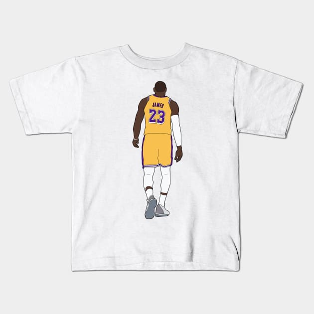 LeBron James Minimal Kids T-Shirt by whelmd